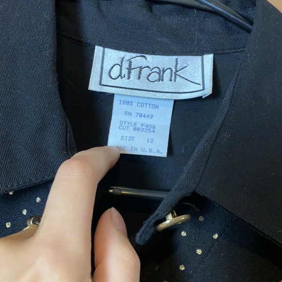 80s VINTAGE BLACK & GOLD JUMPSUIT LONG SLEEVE ONESIE ONE PIECE - Picture 3 of 5